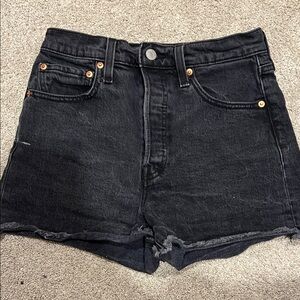 Levi's Black Denim Jean Shorts